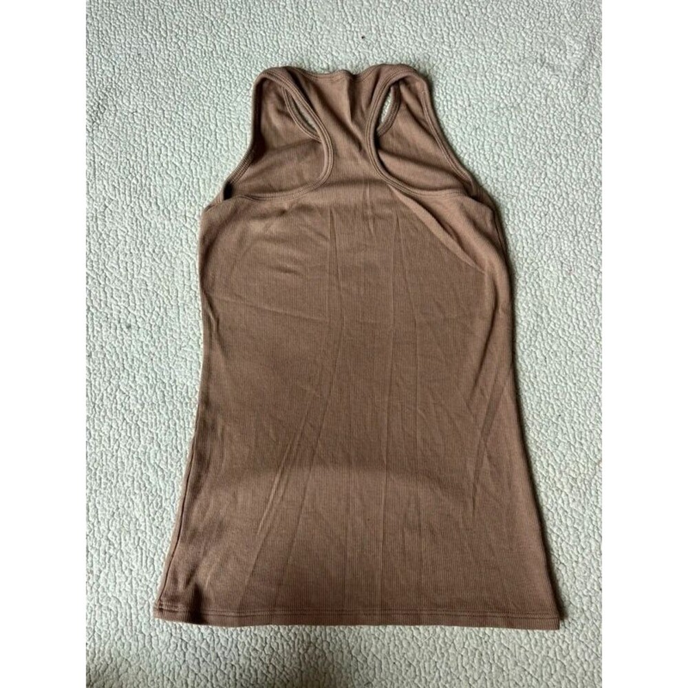 Commando Brown Ribbed Racerback Tank Top Womens Small - Picture 2 of 6